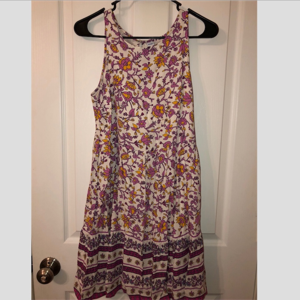 Patterned Tank Top Dress
